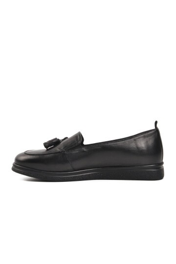 Ayakmod Siyah Kadın Loafer Ayakkabı
