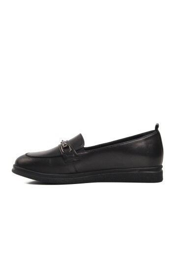 Ayakmod Siyah Kadın Loafer Ayakkabı