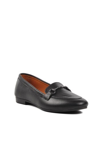 Ayakmod Siyah Kadın Loafer Ayakkabı