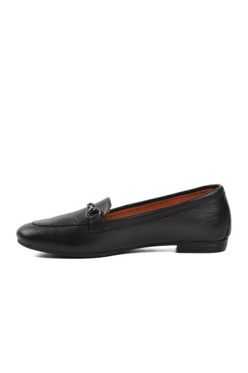 Ayakmod Siyah Kadın Loafer Ayakkabı