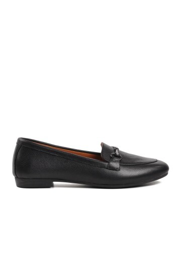 Ayakmod Siyah Kadın Loafer Ayakkabı