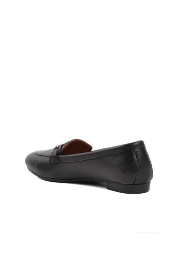 Ayakmod Siyah Kadın Loafer Ayakkabı