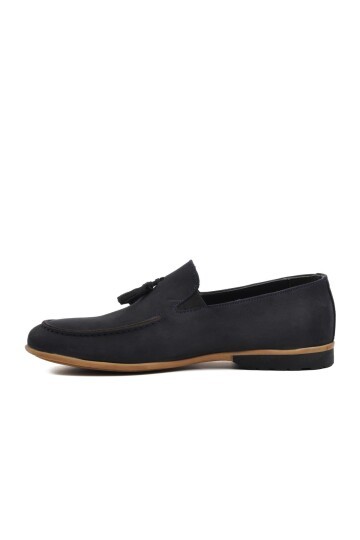 Ayakmod Lacivert Nubuk Erkek Loafer Ayakkabı