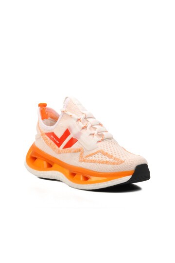 Walkway Beyaz-Turuncu Unisex Spor Ayakkabı