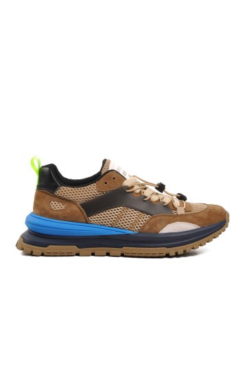 Kahve Fileli Erkek Sneaker