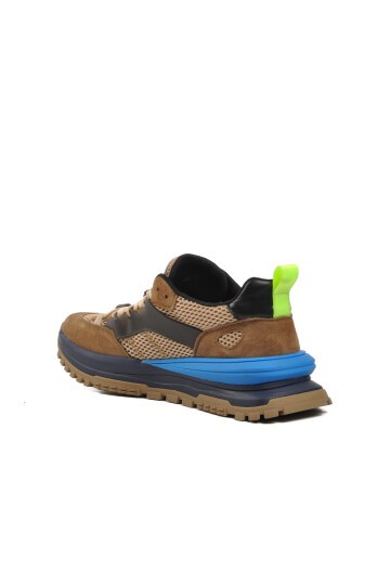 Kahve Fileli Erkek Sneaker