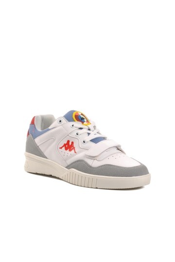 Kappa Beyaz-Gri-Kırmızı Unisex Spor Ayakkabı