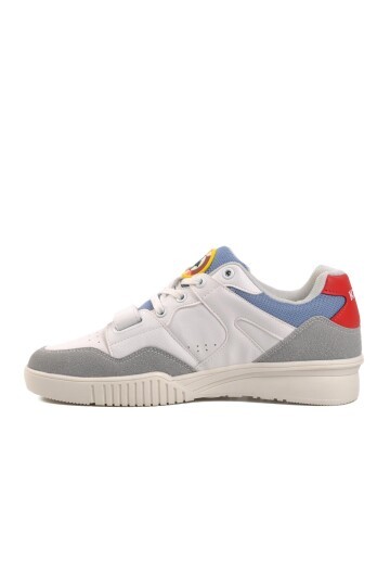Kappa Beyaz-Gri-Kırmızı Unisex Spor Ayakkabı