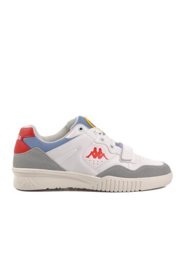 Kappa Beyaz-Gri-Kırmızı Unisex Spor Ayakkabı