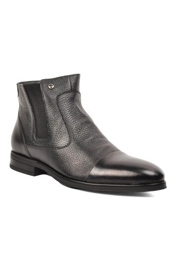 Pierre Cardin  Hakiki Deri Siyah Erkek Bot