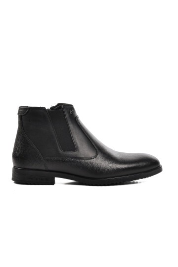 Pierre Cardin Siyah  Hakiki Deri Floter Erkek Bot