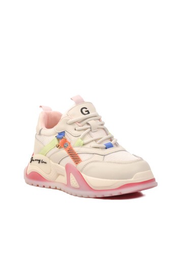 Fileli Pembe Kadın Sneaker