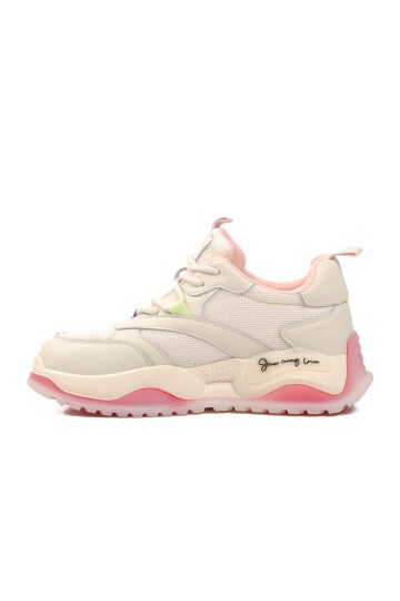 Fileli Pembe Kadın Sneaker