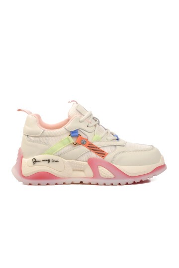 Fileli Pembe Kadın Sneaker