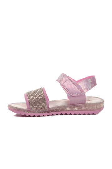 Ayakmod Pembe Simli Çocuk Sandalet