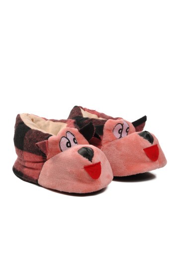 Ayakmod Pembe-Siyah-Pembe Kadın Panduf