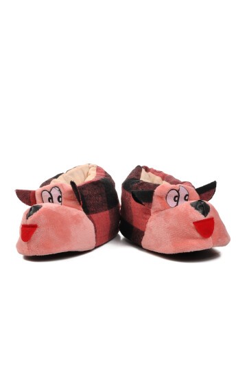Ayakmod Pembe-Siyah-Pembe Kadın Panduf