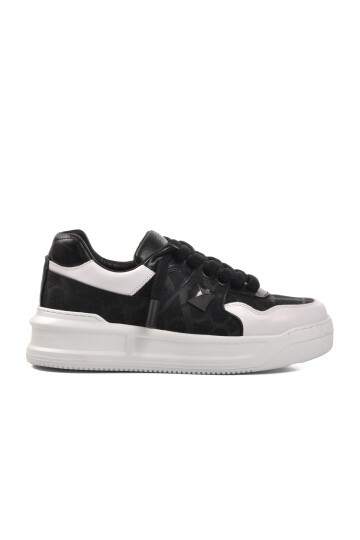 Ayakmod Siyah-Beyaz Erkek Sneaker