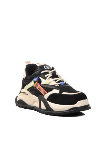 Fileli Siyah Kadın Sneaker