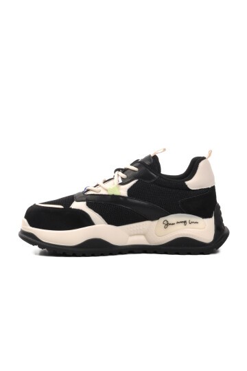 Fileli Siyah Kadın Sneaker