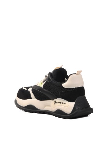 Fileli Siyah Kadın Sneaker