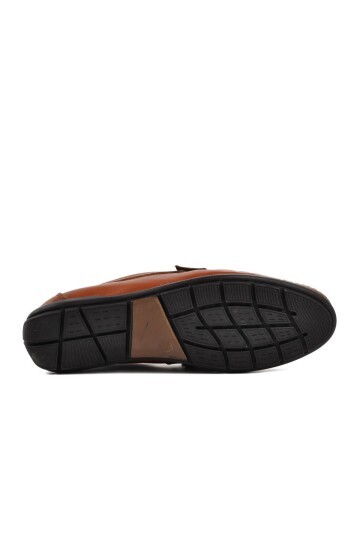 Bulldozer Taba Hakiki Deri Erkek Loafer Ayakkabı
