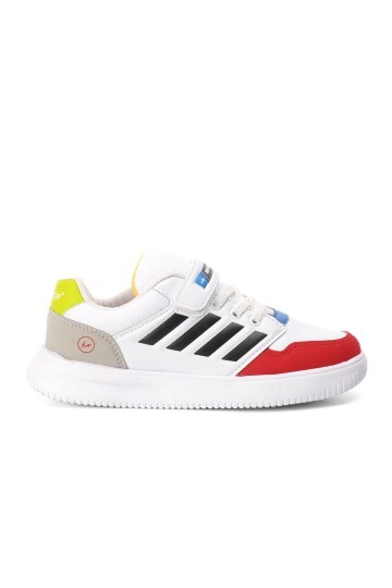 Walkway Beyaz-Kırmızı-Siyah Çocuk Spor Ayakkabı