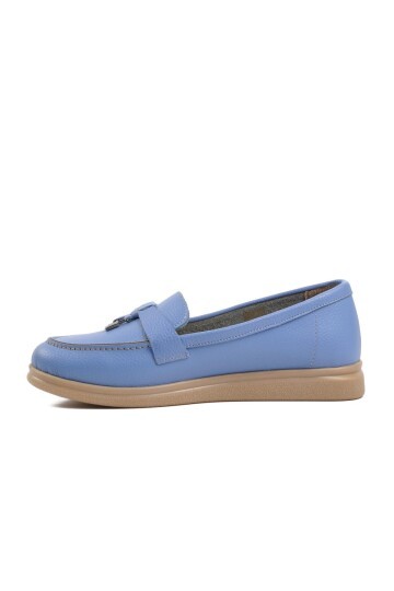 Ayakmod Bebe-Mavisi Kadın Loafer Ayakkabı