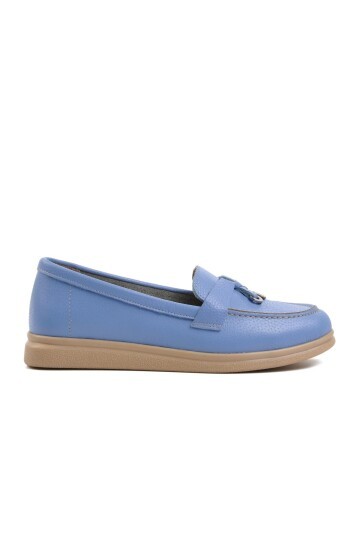 Ayakmod Bebe-Mavisi Kadın Loafer Ayakkabı