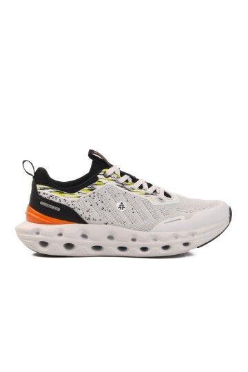 Beyaz-Neon Sarı Fileli Erkek Spor Ayakkabı Gabi 25053 M