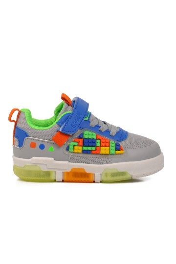 Gri Hafif Çocuk Spor Ayakkabı Legos P