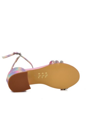 Pembe Çocuk Abiye Ayakkabı 253 RY 6504 P