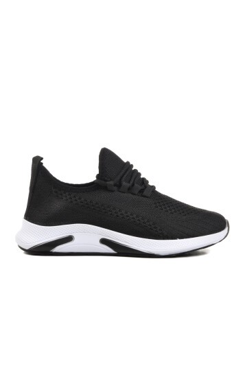 Siyah-Beyaz Fileli Unisex Spor Ayakkabı Pına 101 G