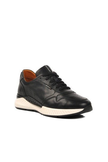 Siyah Hakiki Deri Erkek Sneaker 758803 M