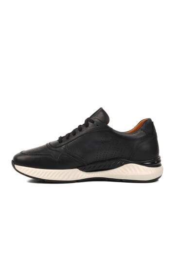 Siyah Hakiki Deri Erkek Sneaker 758803 M