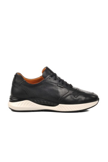 Siyah Hakiki Deri Erkek Sneaker 758803 M