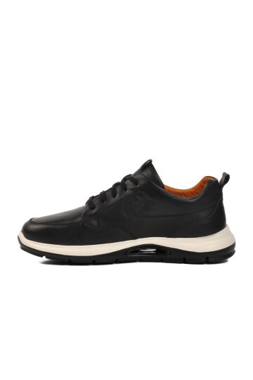 Siyah Hakiki Deri Erkek Sneaker 822502 M