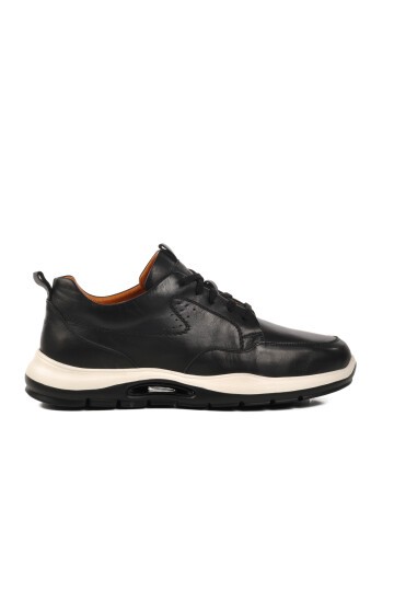 Siyah Hakiki Deri Erkek Sneaker 822502 M