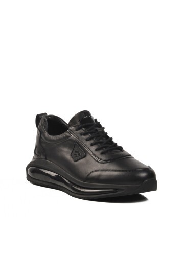 Siyah Hakiki Deri Erkek Sneaker Sucre 2501 M
