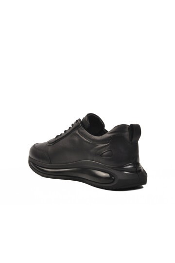 Siyah Hakiki Deri Erkek Sneaker Sucre 2501 M