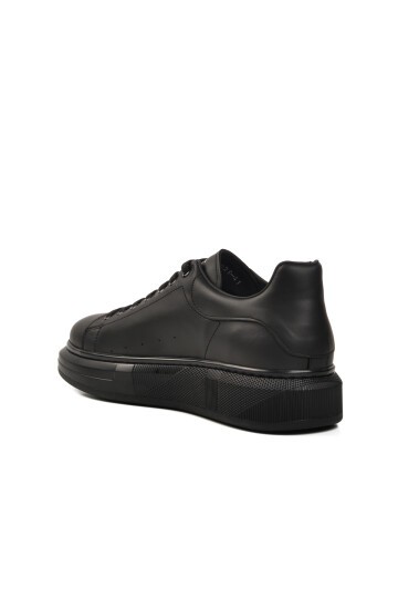 Siyah Hakiki Deri Erkek Sneaker 152-21028 M