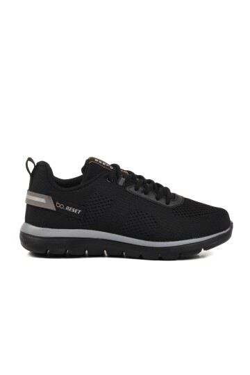 Siyah Fileli Unisex Spor Ayakkabı BST-652 G