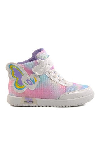 Walkway Beyaz Cırtlı Kız Çocuk Sneaker