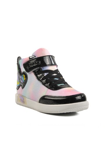 Walkway Siyah Cırtlı Kız Çocuk Sneaker