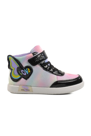 Walkway Siyah Cırtlı Kız Çocuk Sneaker