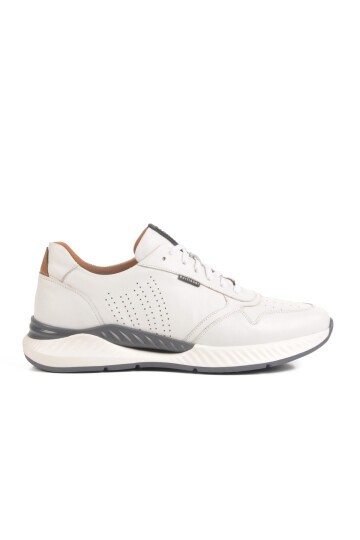 Beyaz Hakiki Deri Erkek Sneaker 758803 M