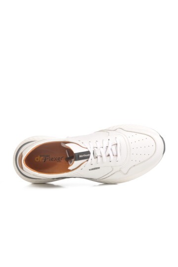 Beyaz Hakiki Deri Erkek Sneaker 758803 M