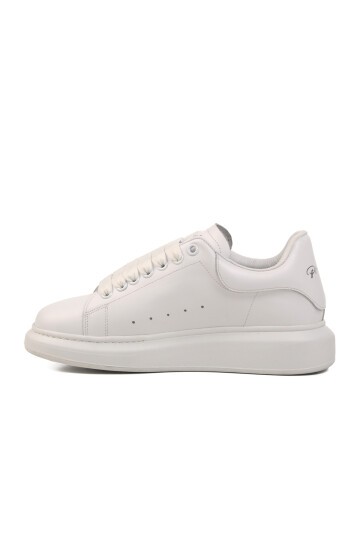 Beyaz Hakiki Deri Erkek Sneaker Premium 02028 M