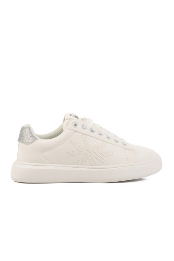Beyaz Poliüretan Kadın Sneaker Benetton BNI-11567 Z