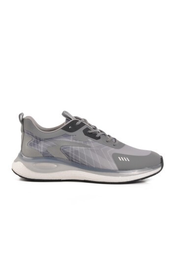 Gri Memory Foam Hafif Esnek Erkek Spor Ayakkabı 250421 M